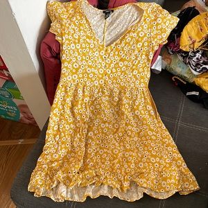 Yellow flower dress